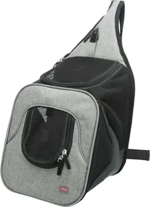 Nylonrucksack SAVINA Känguru 30x26x33cm schwarz-grau (max. 10kg)